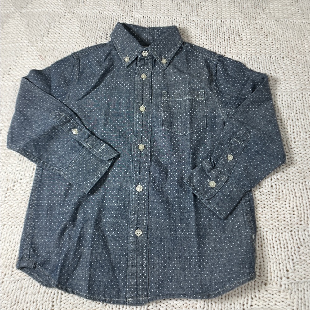 Crewcuts Chambray Long Sleeve Button Down